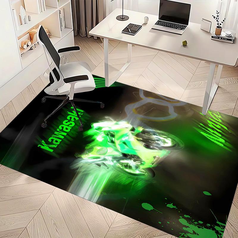 Kawasaki Ninja Printed Absorbent Washable Carpet, Non-Slip Bathroom Mats, Kitchen Rugs, Yoga Mat,Living Room Entrance, Camping Picnic Rugs