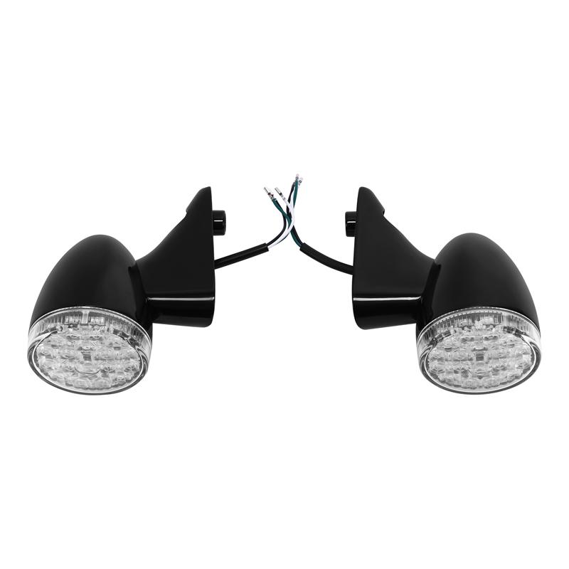 Front Amber LED Turn Signal Lights Fit For Harley Road Glide FLTRX FLTRU 2015-2024