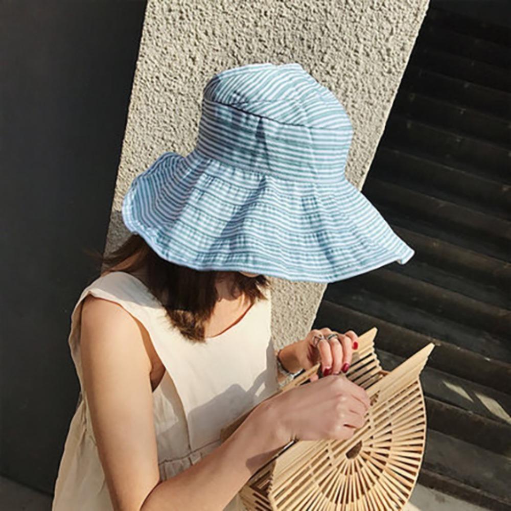 Adjustable Bucket Hat Anti-Sun Beach Hat Fashion Empty Top Sun Hat Outdoor Sports