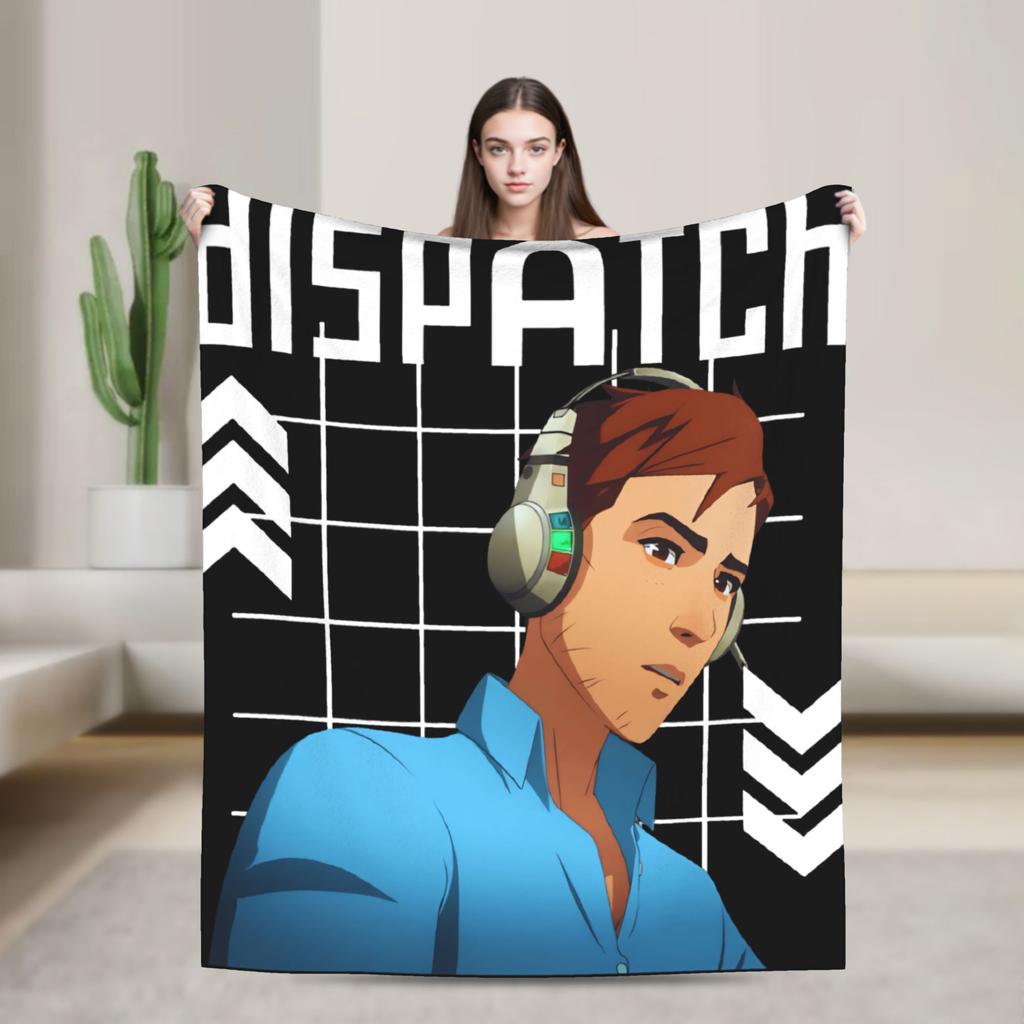 Dispatch Game Character Plush Blanket Kids Flannel Throw Blanket For Couch Chair Super Soft Customized Quality Bedspread Gift