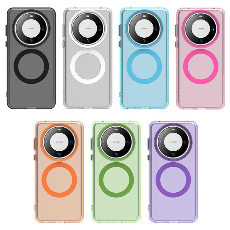 Для Huawei Mate 60 Pro Чехол Обложка Huawei Mate 60 Pro Capas Кольцевой Магнитный Матовый Беспроводная Зарядка Fundas Huawei Mate 60 Pro
