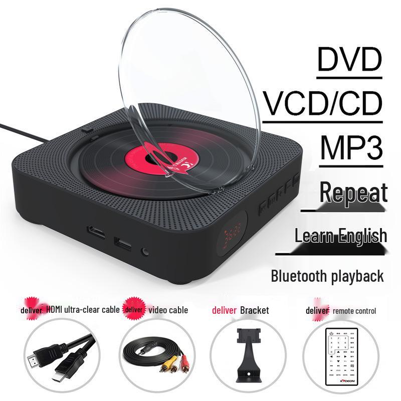 Портативный Bluetooth DVD/CD-плеер с беспроводным динамиком и режимом обучения