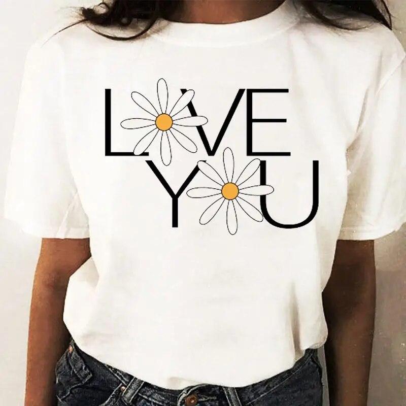 Girl Tops Sloths Koala Cartoon Pattern O-Neck Shirt Clothes For Women Ladies Anime Tshirt Oversized Tops Custom TShirt Tee-Shirt