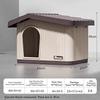 Outdoor Cat House for Stray Cats, All Season Waterproof Enclosed Pet Shelter, Warm Winter Cold Proof Cat Bed for Outdoor Use