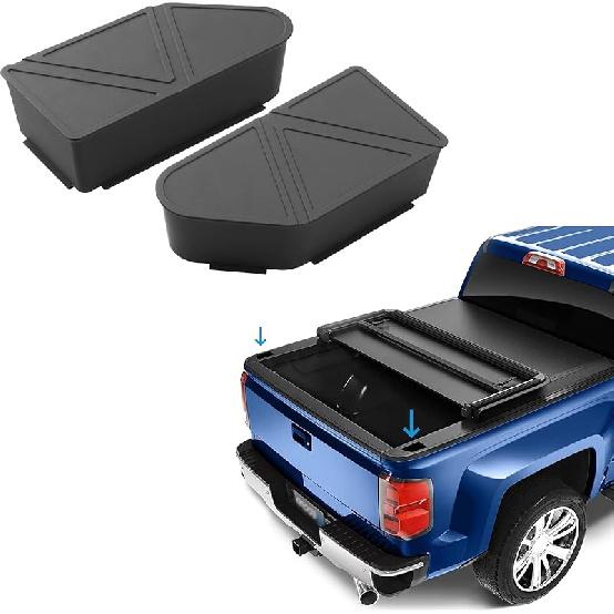 Shademax Stake Pocket Covers  Fit For -2024 2025 2026 GMC Sierra And Chevy Silverado Accessories Truck Bed Rail Hole Plugs Stake Pocket Caps Cover