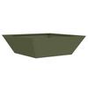 Garden Planter Set 5 pcs Olive Green 50 x 50 x 15 cm