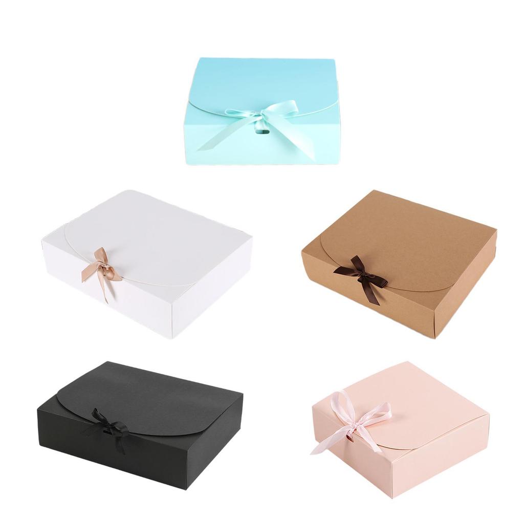 Gift Box with Lid Rectangle Paper Gift Box Gift Wrapping Box Bridesmaid Proposal Box Treat Box for Birthday Party Baby Shower