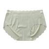 Women Underpants Seamless Solid Color Ice Silk Soft Breathable Quick-drying Low Waist Moisture-wicking Elastic Lady Briefs Sports Panties