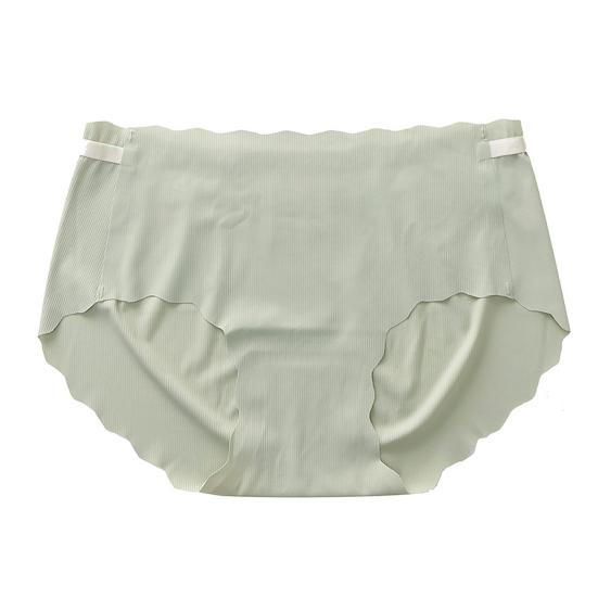 Women Underpants Seamless Solid Color Ice Silk Soft Breathable Quick-drying Low Waist Moisture-wicking Elastic Lady Briefs Sports Panties