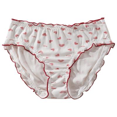 Милое нижнее белье больших размеров для женщин, гладкие удобные трусы со средней талией, дышащие трусы больших размеров