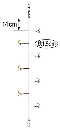 Gamakatsu Crystal Small Fish Device II 7 small horse mackerel KM108 No. 3-Harris 0.4. 45636-3-0.4-07