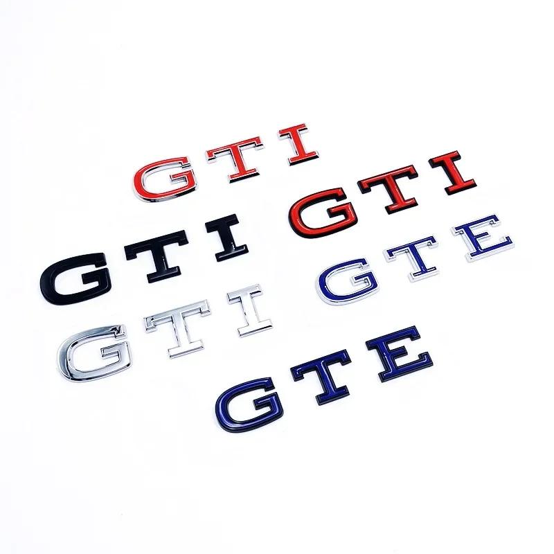 Valve Stems Caps 3D ABS Car New GTE GTI Logo Rear Trunk Side Fender Badge Stickers For Volkswagen VW Golf R LINE Beetle Passat T zq6
