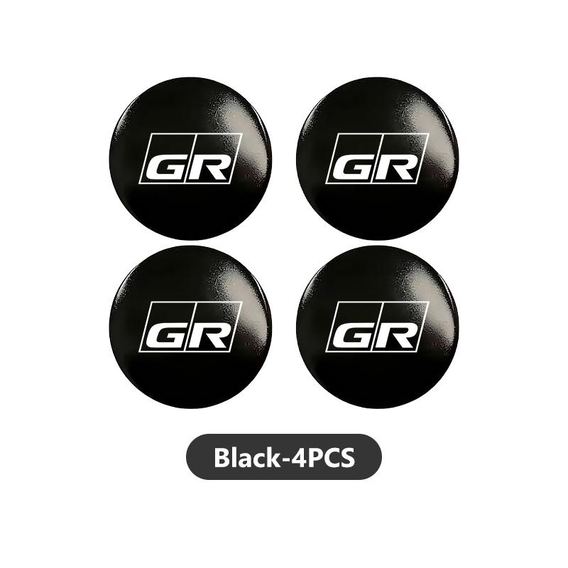 YDEM7 56mm 4pcs Car Wheel Center Hub Cap Badge Logo Sticker For Toyota Supra Aygo Prado RAV4 Hilux Yaris Corolla 4Runner