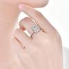 Gica Gema 925 Sterling Silver Zircons Gemstone Wedding Rings For Women Luxury Proposal Engagement Fine Jewelry