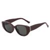 New Luxury Retro Gradient Oval Women Sunglasses  Brand Design Personality Brown Versatile Men Sun Glasses Uv400