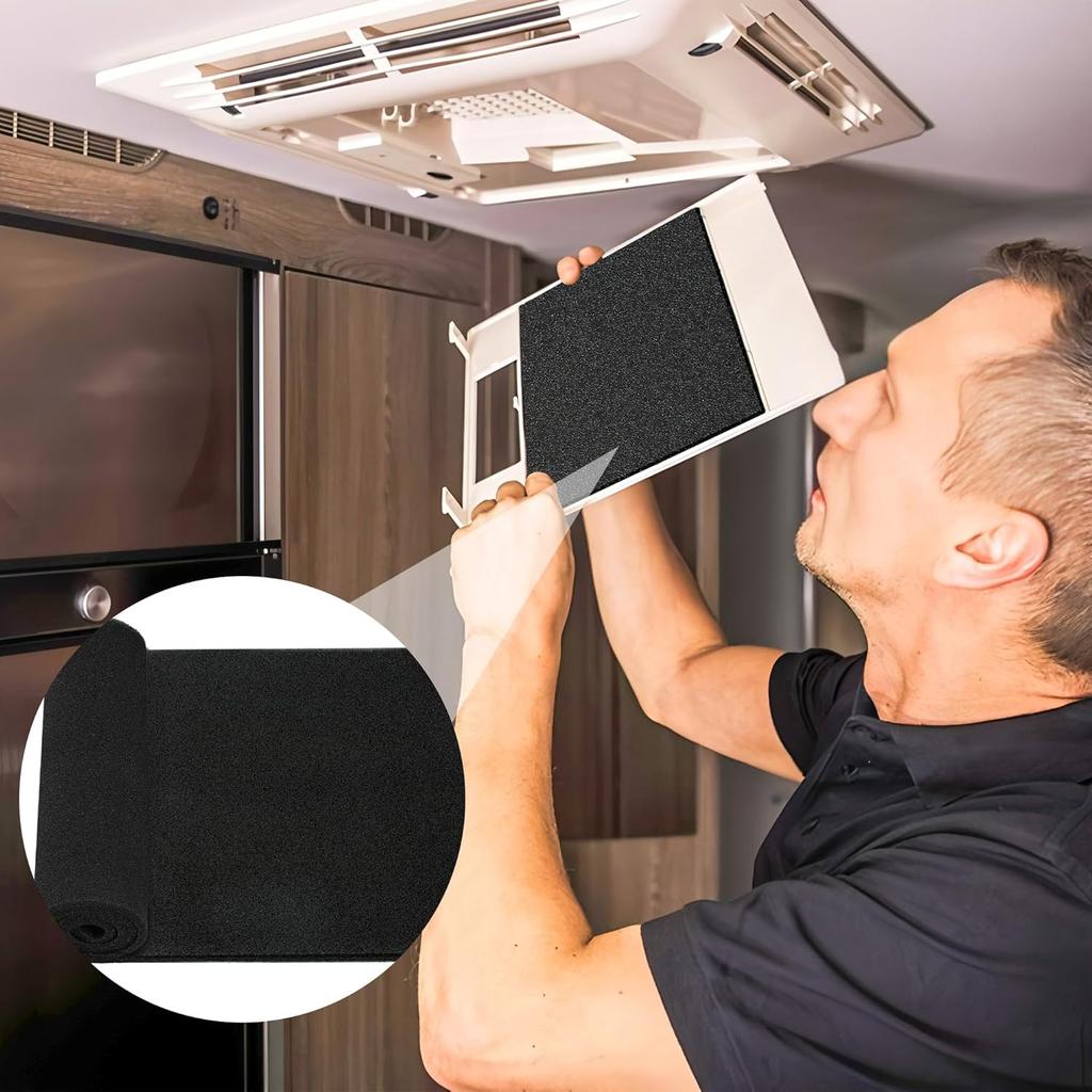 RV A/C Filters Replacement 40 X 16 X 0.4 Inch RV Air Conditioner Replacement Filter Can Cut To Fit Air Conditioner Filters For AC Filter Replace