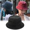 Unisex Distressed Cotton Bucket Hat for All Seasons - UV Protection for Outdoor Travel