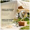 4pcs Heavy Duty Tablecloth Weight Clips Crystal Crystal Curtain Clips  Dining Table