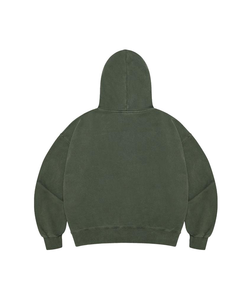 Худи на молнии S'Est Pigment Washed - Хаки