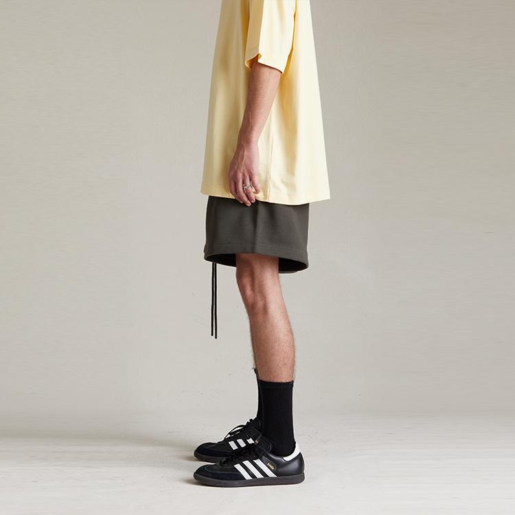 Fear of God Essentials Флисовые беговые шорты Черные Мужские 160SP244170F
