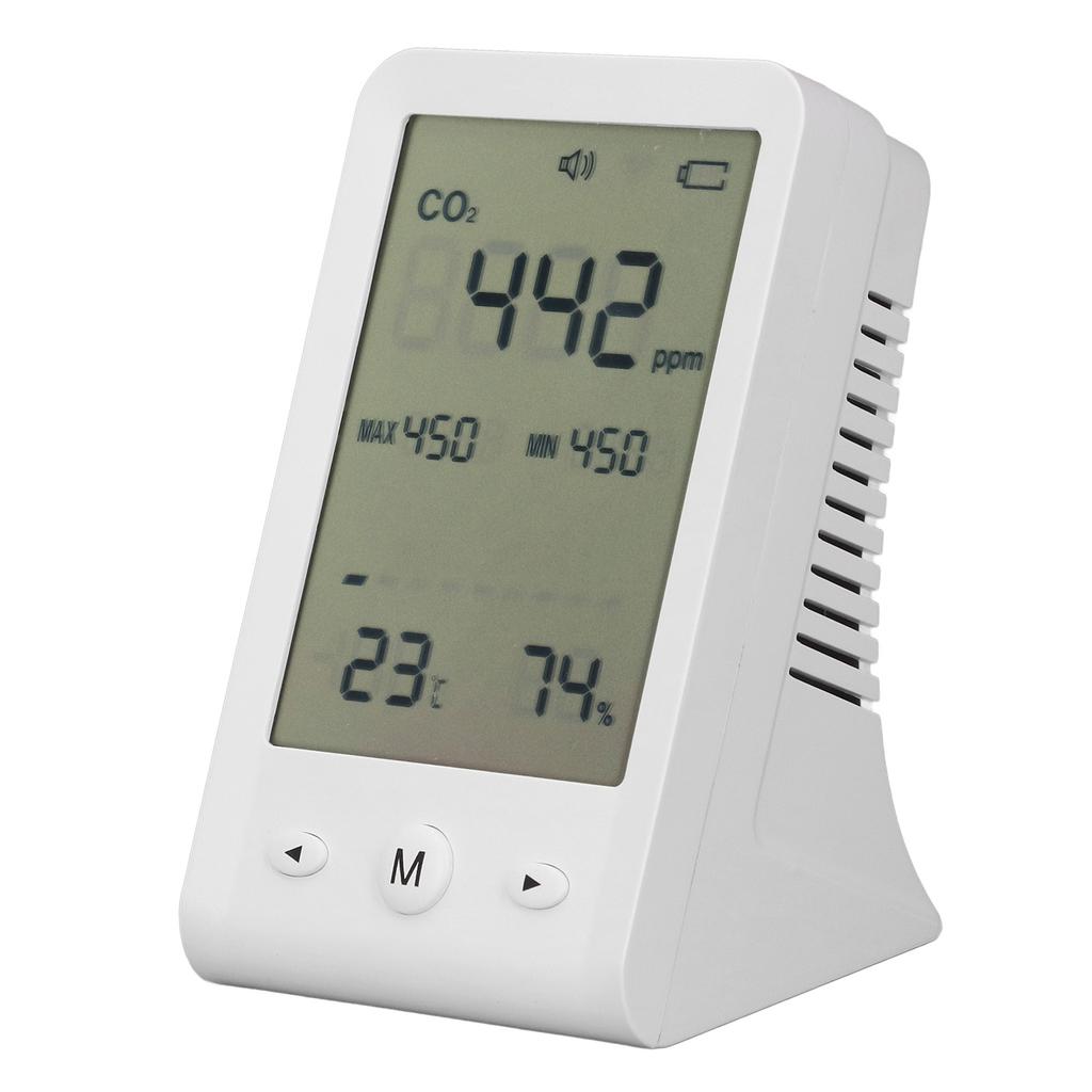 Монитор CO2, термометр, гигрометр, высокоточный настольный детектор CO2, измеритель качества воздуха в помещении с