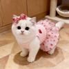 Pet gauze dress, summer thin dress for poodles, teddy bears, bichons, yorkshires, small dogs, cats, and other pets