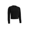 Under Armour Meridian Cold Weather Solid Color Crew Neck Sports Sweatshirt Women Sweatshirt Black 1379880-001