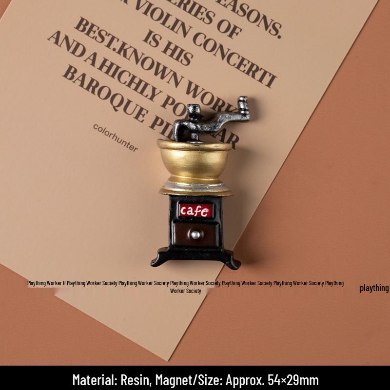 Скандинавский 3D Магнит на холодильник для игры в корейскую еду - Креативная кофейная серия