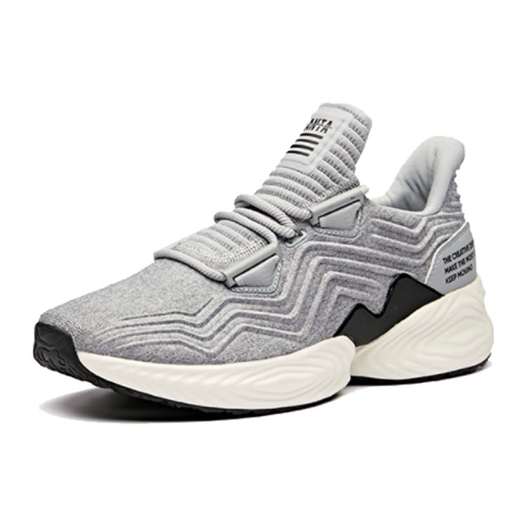 Anta Прочные кроссовки с низким верхом для бега, мужские кроссовки, серые, черные 91915531-1