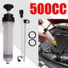 Car Engine Oil Fluid Pump Efficient Vacuum Manual Inhalation Syringe Style Engine Cooolant Transfer Translucent 500cc/1500cc
