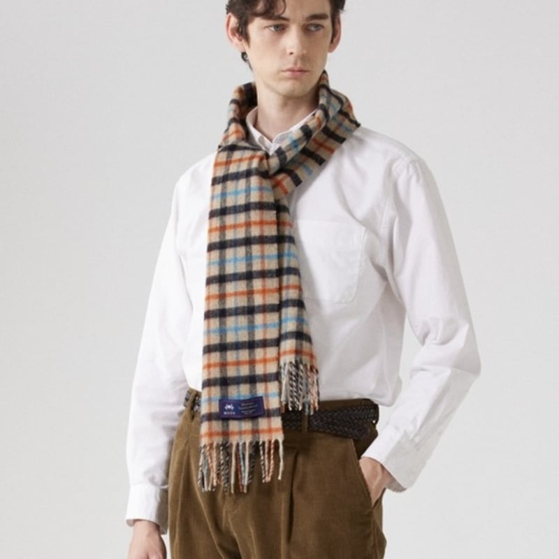 ABRAHAM MOON Шарф из мериносовой шерсти 25 см - Kettlewell Orange