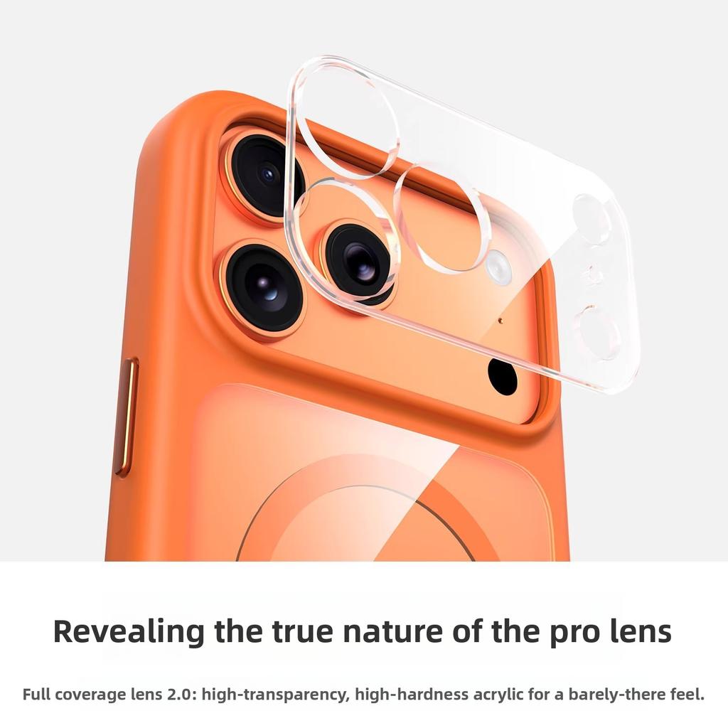 Прозрачный магнитный чехол для iPhone 17 Pro Max с полной защитой линз, ударопрочный и защитой от падений