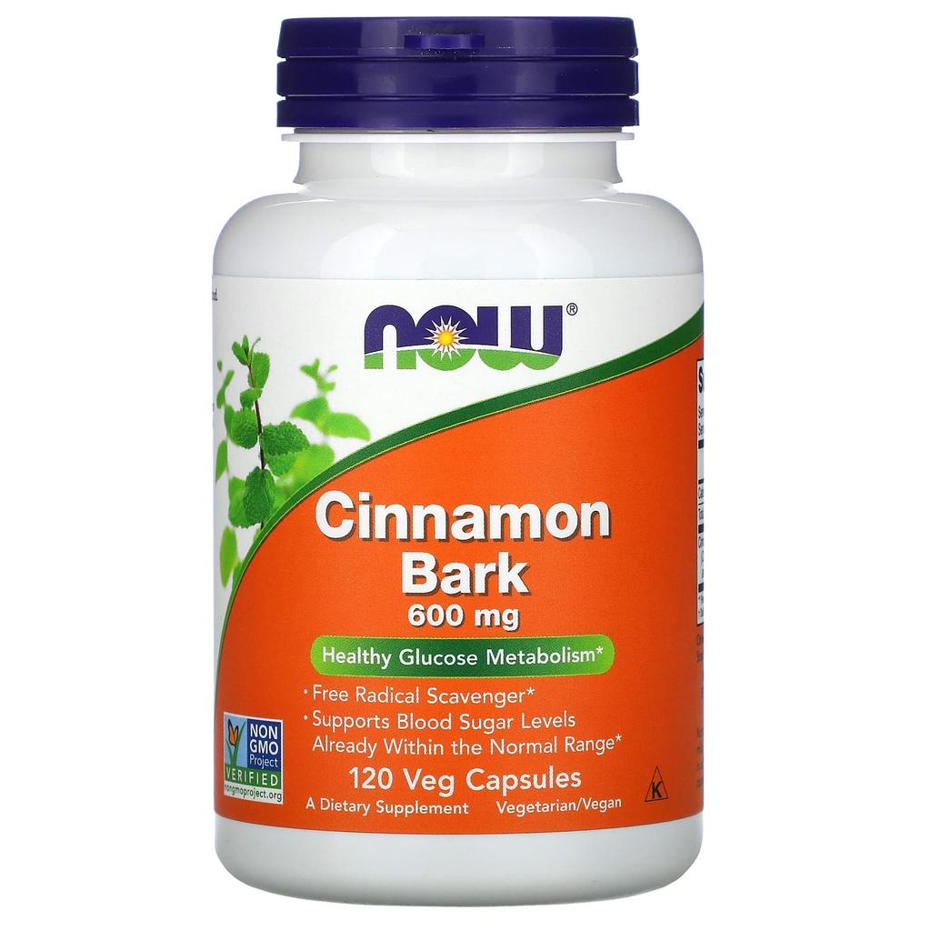 Cinnamon Bark, 600Mg, 120 Veggie Caps