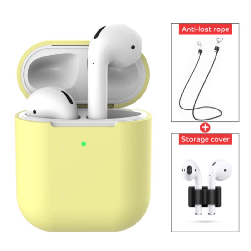3 шт./комплект для беспроводного зарядного устройства Apple AirPods 2 защитный силиконовый чехол аксессуары