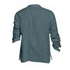 Designer Spring Summer Men's Casual Cotton Linen Solid Color Long Sleeve Shirts Loose Shirts