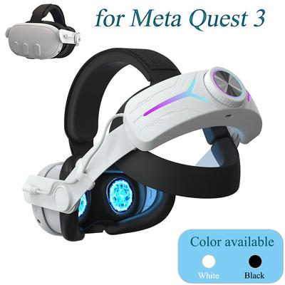 RGB Elite Headset для Meta Quest 3 / Quest 3S со встроенным аккумулятором 8000 мАч / 12000 мАч, оголовье для Oculus Quest 3 / Quest 3S - VR-аксессуары