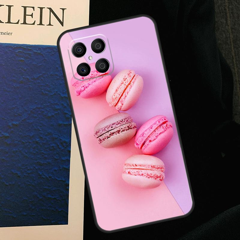 Macarons Cake Dessert Cute Case For Honor X8b X9b X9a X8a X8 X9 X9c 50 70 90 Lite Honor 200 Lite Magic 5 6 7 Pro Cover