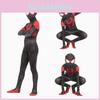 The Into Spiderman Spiderverse Kids Adult Costume Miles Morales Cosplay Suit