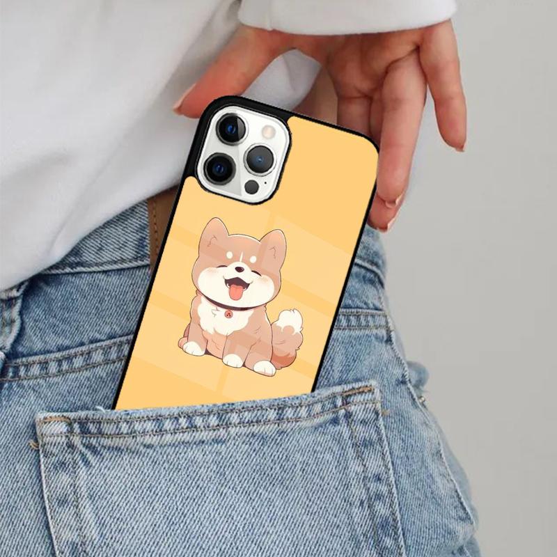 Shiba Inu Cute Cartoon Art Phone Case Magesafe Magnetic Wireless Cover For iPhone 17 Air 16 16e 11 12 13 14 15 Pro Max Plus