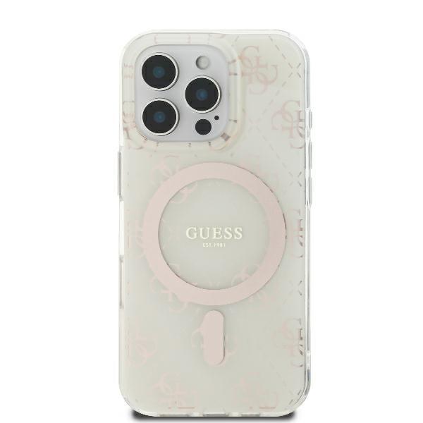 Guess Guhmp16Lh4Dteh Iphone 16 Pro6.3 White Hardcase Iml 4G Background Magsafe