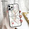 Чехол для телефона London Underground Tube Map Для iPhone 17 Air 16 16e 15 plus 11 12 13 14 pro max корпус coque