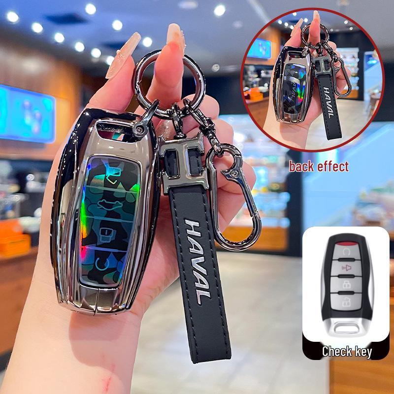 Совместимая металлическая пряжка, чехол для ключа для Great Wall Haval: H2S, M6, F5, F7X, Большой Пес, Божественный Зверь, Яростный Дракон, Дракон Макс, Сова
