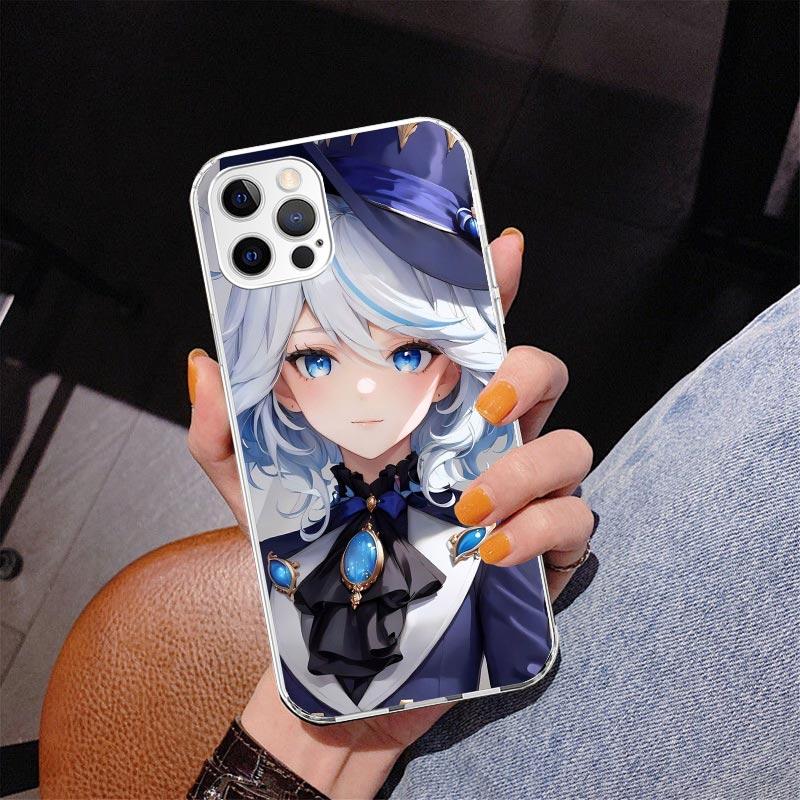 Чехол для телефона Genshin Impact Furina для Iphone 17 Air 16 16E 11 12 13 Mini 14 Plus 15 Pro Max 7 8 + SE 2020 Чехол для телефона Coque
