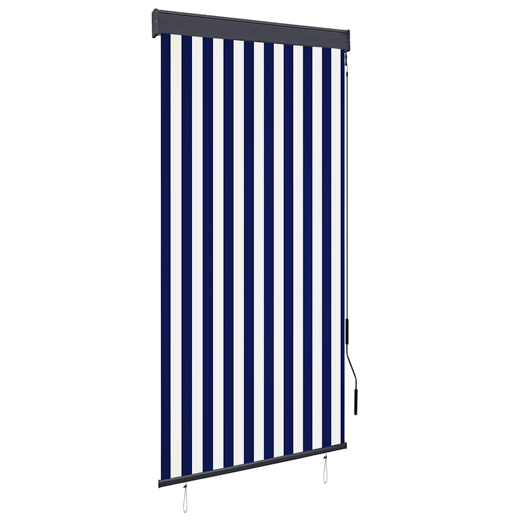 Vidaxl Roleta Zewnętrzna, 100X250 Cm, Niebiesko-Biała