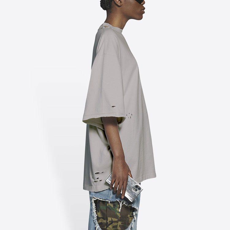 Balenciaga Футболка мужская SS21 Серая 651795TKVF58174