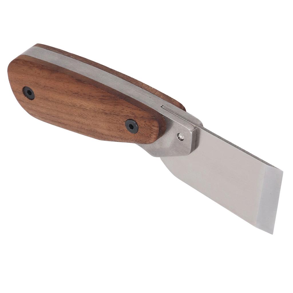 Инструмент для резки кожи Эргономичная ручка из орехового дерева 304 Нержавеющая сталь DC53 Сталь Кожа Craft