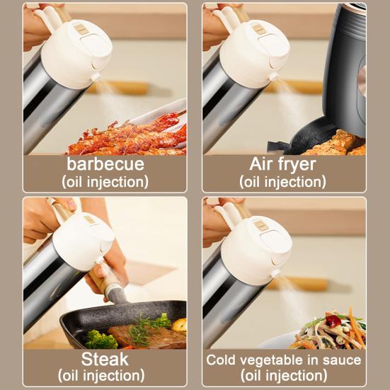 360/450/500 мл распылитель масла из нержавеющей стали, многоразовый распылитель для приготовления пищи, гриля, выпечки, жарки, салата, барбекю, дозатор оливкового масла, распылитель для кухни