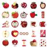 50 Sheets Apple Theme Stickers Kawaii Fruit Waterproof Decals for Journaling Cute Pastel Phone Case DIY Ins Scrapbook Supplies