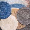 Place Mat Round Shape Heat Insulation Cotton Kitchen Place Mat for Home