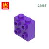 Нетоксичный 77 шт./лот 1x2x1 2/3 С шипами с 1 стороны Блок Moc Цветные Аксессуары Совместимые с 22885 Кирпич DIY Детская Игрушка Сборка